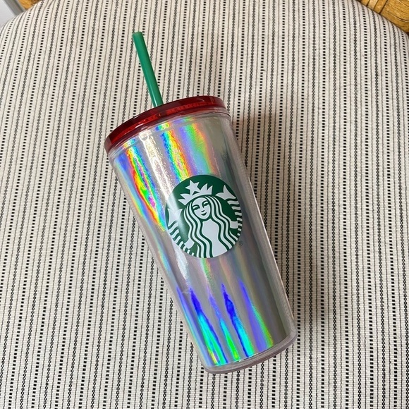 Grande Starbucks Cold Drink Tumbler Metallic - Picture 1 of 3
